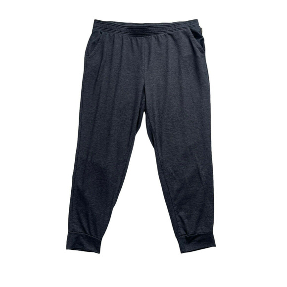 Eddie Bauer Pull On Jogger Sweatpants Lounge Pants Pockets Heather Blue XXL - Picture 1 of 10